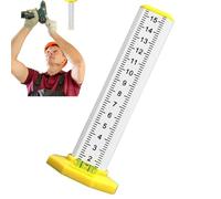 Niveau à Bulle Murale | Outil De Mise À Niveau Pour Plafond - Règle de Mesurage Hauteur Double Utilisation Base Magnétique pour Cuisine Atelier Plomberie Charpente Piscine