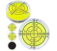 Niveau à bulle, paquet de 5, Ø 32 mm de diamètre, avec aimant, niveau à bulle de précision avec bulle d'air, mini niveau à bulle pour appareils photo, camping et caravanes, bulle niveau