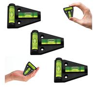 Niveau à Bulle Petit, Niveau Bulle Type T, Mini Niveau à Bulle en Plastique, Niveau de poche, Mini Niveau À Bulle Accessoire pour Camping Cars Ou Caravanes - 58x43x13mm, 3 PCS