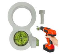 Niveau à bulle pour travaux de perçage - Aide à la mesure pour perceuse électrique - Embout pour guide de perçage et niveau à bulle - Pour décoration murale, cadre photo, pose de tuyaux, amélioration