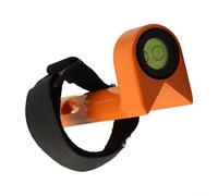 Niveau à bulle réglable à angle droit pour tiges standard en aluminium moulé sous pression de 2,2 cm pour poteau de centrage, instrument robotique, calibrage orange noir (a)