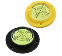 Niveau à bulle rond 50 mm pour niveau - Niveau circulaire élevé avec précision à 360°, lignes noires pour une parallaxe minimale, pour étagères Ta