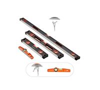 Niveau à Torpille Alliage d'Aluminium Flacons à Bulles Mesure SAE et Métrique 4PCS