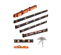 Niveau à Torpille Magnétique en Alliage d'Aluminium Mesure 45 90 et 180 Degrés 6PCS