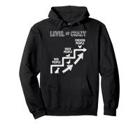Niveau Amusant de Crazy Chicken People Animal Lover Sweat à Capuche