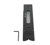 Niveau de bande 100 mm 0,02 mm Niveau précis de machiniste avec base à rainure en V - Outil de mesure industriel en métal pour l'alignement et l'étalonnage de la machine (200 mm)