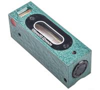 Niveau de bande en acier robuste de 100 mm avec base à rainure en V et fioles à bulles graduées pour une mesure précise de l'angle et de la planéité dans l'ingénierie et les machines