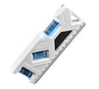 Niveau de bulle magnétique, petit outil de niveau, appareil de mesure multifonctionnel, miroir de menuiserie compact, outil de mesure de précision | Indicateur de niveau précis pour la construction