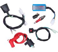 Niveau de câblage Bobine d'allumage CDI Kit bougie adapté pour 50cc 70cc 110cc 125cc 140cc 150cc ATV Dirt Bike