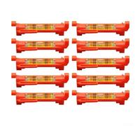 Niveau de corde avec crochet pour ligne de construction, niveau de suspension avec crochets moulés, outil de mesure horizontal de bulle de 75 x 12,5 mm pour la construction, l'arpentage, le sol,