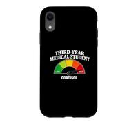 Niveau de cortisol drôle pour étudiant en médecine de troisième année Coque pour iPhone XR