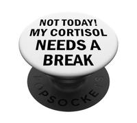Niveau De Cortisol Texte Uniquement Meme Élevé PopSockets PopGrip Adhésif