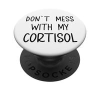 Niveau De Cortisol Texte Uniquement Meme Élevé PopSockets PopGrip Adhésif