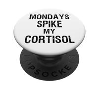 Niveau De Cortisol Texte Uniquement Meme Élevé PopSockets PopGrip Adhésif