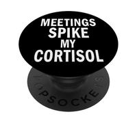 Niveau De Cortisol Texte Uniquement Meme Élevé PopSockets PopGrip Adhésif