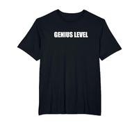 Niveau de génie T-Shirt, Homme Grandes Tailles, Noir, 6X Tall