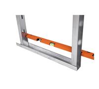 Niveau de plaquiste 90 cm spécial montants XL EDMA (encoches 51 mm)