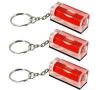Niveau de poche transparent 3pcs précision 30mm Niveau de poche(red)