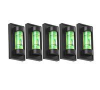 Niveau de Précision carré Compact pour Positionnement Précis, Accessoire de Trépied Caméra Noire 5pcs