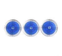 Niveau de suspension circulaire pour meubles 32 mm | Matériau translucide, rayon usiné de précision, lignes internes noires, lecture précise, construction