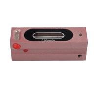 Niveau de type barre d'acier pour résolution de 0,02 mm/m - Outil de mesure industriel 100/150/200 mm avec base à rainure en V et étui en bois (150 mm)