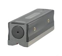 Niveau de type barre en acier pour une résolution de 0,02 mm/m - Outil de mesure de qualité industrielle avec base à rainure en V, fioles à bulles graduées et Wo (150 mm)