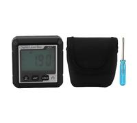 Niveau digital magnétique, boîte électronique ABS rouge blanc, 4x90° précision ±0,2° - Mesure d’angle et pente, verrouillage des données, usage portable pour bricolage et (Noir Blanc)