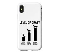 Niveau drôle de Chien de chèvre Cheval Fou Coque pour iPhone X/XS