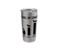 niveau drôle de chien de chèvre cheval fou Gobelet isotherme en acier inoxydable double paroi