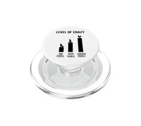 Niveau drôle de Poulet Fou PopSockets PopGrip pour MagSafe