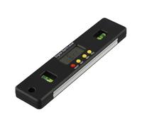 Niveau électronique avec base rapporteur intégrée pour mesurer des angles jusqu'à 90 degrés sur quatre côtés avec haute précision (200 mm)