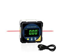 Niveau électronique numérique à 2 faces et jauge d'angle, cadre en aluminium avec aimant 4, batterie rechargeable(ON-DLW22ML)
