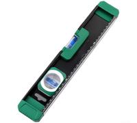 Niveau en alliage d'aluminium de 300 mm avec aimant intégré pour un placement sûr, bulle calibrée pour un niveau réel, revêtement extérieur résistant, outil prêt à l'emploi (niveau 14025)