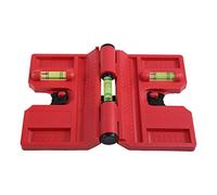 Niveau en plastique et outil avec 3 bulles - Jauge d'angle pliable - Indicateur de niveau magnétique