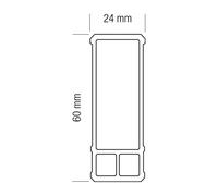 Niveau Flash XL 100 cm 2 fioles METRICA avec poignées - 33183