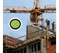 Niveau horizontal en alliage d'aluminium 60 x 12 mm avec instrument à bulles pour la mesure, haute résistance jusqu'à 85 °C, précis 3'/2 mm (E)