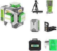 Niveau laser 12 lignes, précision ±2mm, auto-nivelant, télécommande, ZK03CG-L-SET-3