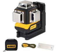 DeWalt Niveau laser DCLE14361GB-XJ 3 lignes faisceau vert 3x360° rechargeable USB Mallette