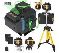 Niveau Laser 4D 16 Lignes 360° Auto-Nivelant - Précis Et Portable Caractéristiques Techniques Complètes Laser Vert Haute Visibilité