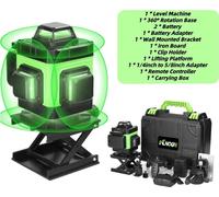 niveau laser 4D, 16 lignes, auto-nivellement automatique, vert B 4D