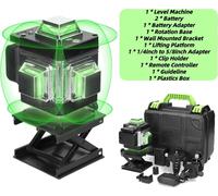 niveau laser 4D, 16 lignes, auto-nivellement automatique, vert F 4D