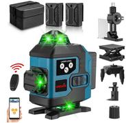 Niveau laser 4D 16 lignes avec Télécommande - ONEVAN - 2X 4AH Batteries