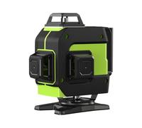 Niveau Laser Autonivelant 12 Lignes 360° avec Batterie Rechargeable, Support Rotatif, Télécommande - Laser Croisé à Faisceau Vert pour la Construction