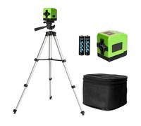 Niveau Laser avec nivellement automatique et mode manuel, Niveau Laser Auto-nivelant Faisceau Horizontal et Vertical Laser Croisé pour la Décoration de La Maison, Piles AA et Support Rotatif