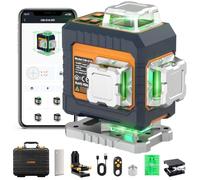 Niveau Laser Chantier 4x360° Autonivelant,CIGMAN Laser Vert Croisé avec App