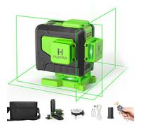 Niveau Laser Huepar au Sol-3X360 12 Lignes 3D-Faisceau Vert-Multifonction avec Télécommande et Batterie Li-ion-Pour Carrelage