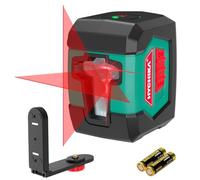 Niveau Laser, HYCHIKA 15M Autonivelant avec Deux Module Laser (Alternant Lignes Simples et Doubles), 360° Laser Rotatif avec Support, étui de Protection 2 Piles AA