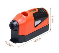 Niveau laser, Mini Niveau À Bulle Laser Vertical Portable Droit 90 Outil De Mesure En Plastique Forme Souris Auto-nivelant,pour le travail du bois(Orange)