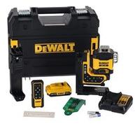 DEWALT Niveau laser multilignes DCLE34035D1-QW 3 x 360° faisceau vert télécommande coffret T-STAK