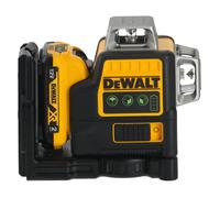 Niveau laser multilignes 3 x 360° XR 12 V 2 Ah Li-Ion - faisceaux verts - DCE089D1G-QW - DEWALT